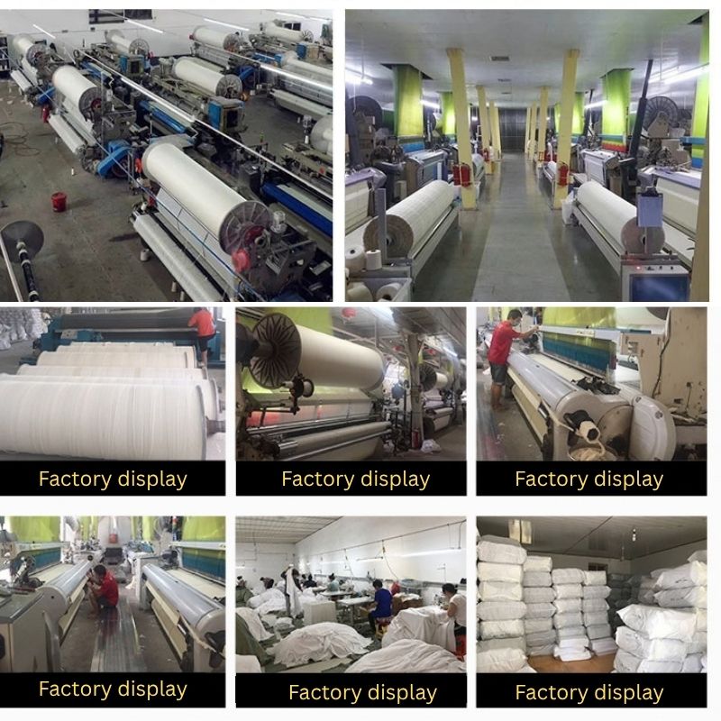 Textile workshop, towel finishing and stock storage photos